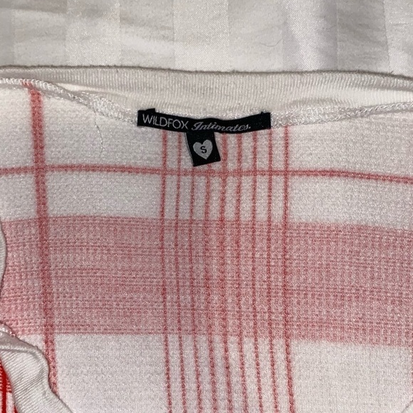 Wildfox Couture Red Thermal Plaid Romper - Picture 6 of 9